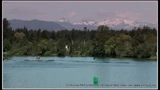 The Alberni Vancouver BC ocean inlet from the Pacific Ocean, connected with the Somass river salmon