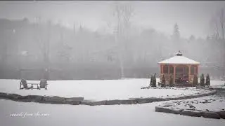 🎧 Gentle falling snow and quiet Delta Waves for sleeping   Snow sounds for sleep and insomnia