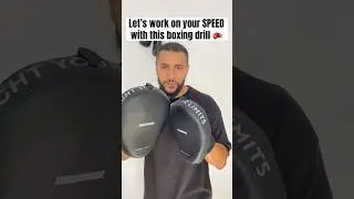 Boxing drill for fast punches. Jab, cross (twice), duck under #boxing #muaythai #boxingtraining