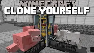 Minecraft CLONE YOURSELF MOD / CREATE AN ARMY TO CLONES AND FIGHT MOBS!! Minecraft