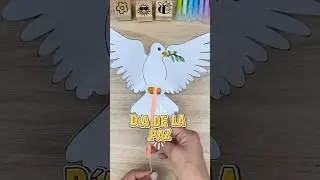 🕊️✨ Manualidad f&aacute;cil para el D&iacute;a de la Paz | Palomita que vuela ✨🕊️