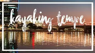 Kayaking Tempe Town Lake [Things to do in Arizona] Sunset