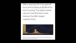 ENA is up 17% 🚀🚀🚀 #cryptocurrency #cryptonews #ena #crypto