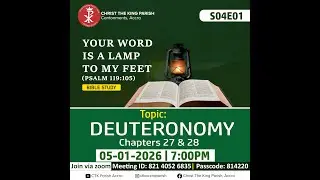 BIBLE STUDY S04EP01 ||  DEUTERONOMY  27 - 28