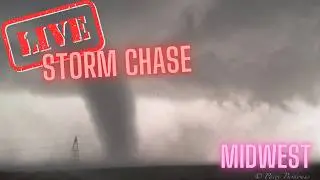 Midwest Tornado Threat - Illinois and Indiana Supercells - Live Storm Chase