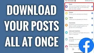 How To Download Your Facebook Posts All At Once (2022 UPDATE)