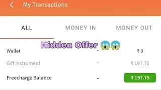 FreeCharge Hidden Offer 😱   | Offer Of World