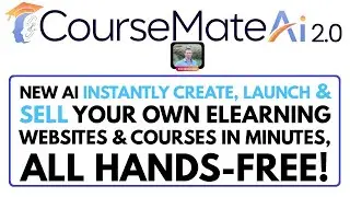 CourseMateAI 2.0 Review, Full Demo, Bonus - Let AI Launch E-Learning Courses & Websites in Minutes