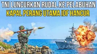 BRAVO‼️PASUKAN KATAK TNI LEDAKKAN KAPAL PERANG UTAMA IDF, JALUR SUPLAI ISRAEL TERPUTUS