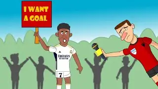 ⚽ Real Madrid and Referees 😁 ( Vinicius and Mbappe Penalties ) | Football Cartoon
