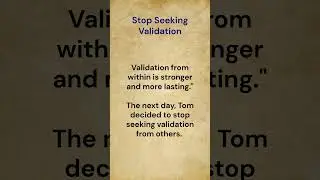 Stop Seeking Validation || Learn English! 🚀 #learnenglish #shorts #viral #viralshorts