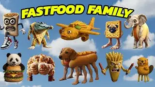 ALL FASTFOOD FAMILY Italian Brainrot Animals Meme Song