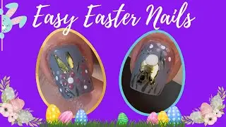 Easy Easter Nail Tutorial | Chrome | Bunny | Easy Nail Flowers | Nail Sugar