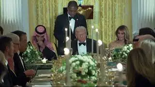 🚨 JUST IN: Incredible moment as Trump's dinner with Melania, Cristiano Ronaldo, JD Vance, others