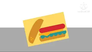 Something went wrong island slide down a burger bun animated