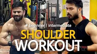 The shoulder workout ( beginner & intermediate)  #shoulderworkout  #deltworkout