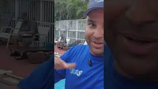 Asi fue su primera clase aprendiendo el negocio de piscinas.