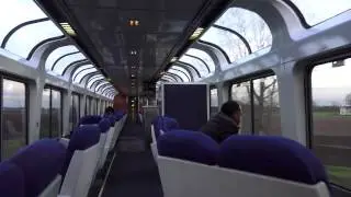 4k SONY FDR-AX100 Amtrak Superliner Walk thru Capitol Limited 29 April 2014