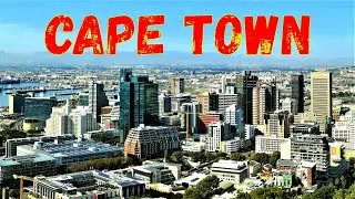 Driving around Cape Town & through city center in Western Cape, South Africa