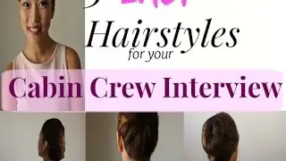 3 Easy Cabin Crew Hairstyle Tutorial by Misskaykrizz