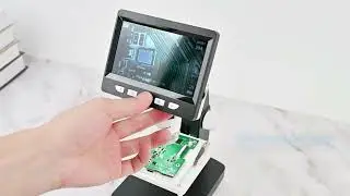 Microsc&oacute;pio digital eletr&ocirc;nico LCD 1080P de 4,3