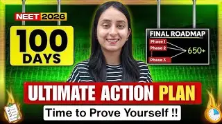 100 Days MASTERPLAN for NEET 2026🩺 Strategy & Motivation🔥 #neet #neet2026 #study