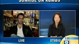 Alex O'Loughlin promoting 
