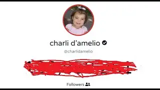 Charli D'Amelio Live TikTok Follower Count 2021