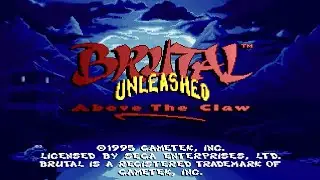 BRUTAL UNLEASHED: ABOVE THE CLAW - SEGA 32X (INTRO)