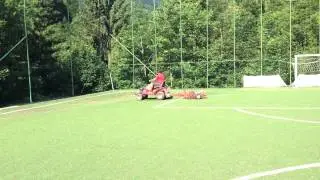 Decompattazione erba sintetica sportiva!