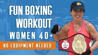 30 Minute Beginner Boxing Workout for Women Over 40: Weight Loss, Cardio, Fun!