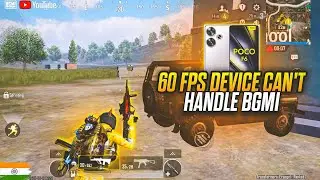60 Fps Device Can't Handle Bgmi || Bgmi 3 Finger Fastest Player || in Poco F6 💀