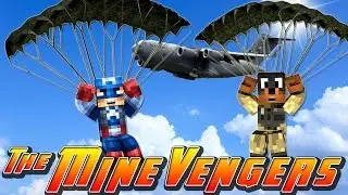 Minecraft MineVengers - PARATROOPER TRAINING w/ Donut the Dog & Little Donny!!