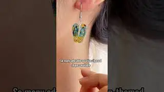Turtle Seashell Mermaid Beach Stained Glass Effect | Personalized Acrylic Earrings