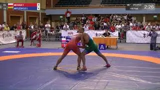 1/8 GR - 87 kg: T. MICHALIK (POL) v. J. MATUZEVICIUS (LTU)