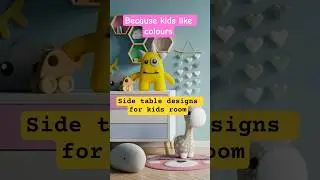 Side table ideas for kids room #cuteroom #kidsroomdecorationideas #kidsroom #kids #sidetables