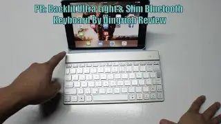 PR: Backlit Ultra Light & Slim Bluetooth Keyboard By Dingrich Review