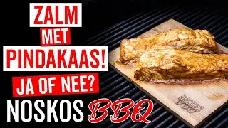 ZALM MET PINDAKAAS! Een bizar lekker recept van de BBQ.