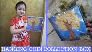 Do it Yourself  | Hanging Coin Collection Box | Tissue Paper Texture Background | CraftyPuppet