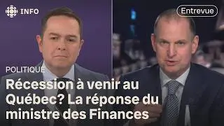 Gérald Fillion questionne le ministre Eric Girard sur l'énoncé économique de Québec | Zone économie
