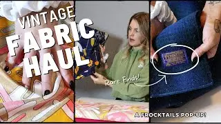 Vintage Fabric Haul | One of a Kind & Rare Fashion Fabrics for Sewing