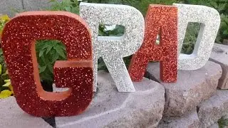 Блестящие буквы &laquo;Град&raquo; своими руками
