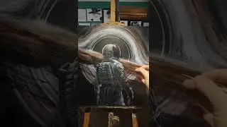 Interstellar-Inspired Oil Painting &ndash; Chapter 10: Lost in the Black Hole 🌌