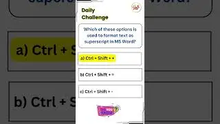 MS Word Quiz For Practice 😎| Microsoft Word Questions #msword