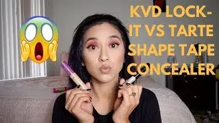 Kat Von D Lock-It Concealer vs Tarte Shape Tape Concealer