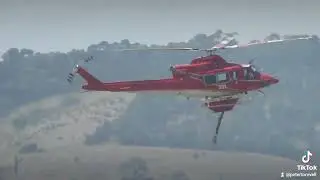 helitak 334 at a working fire