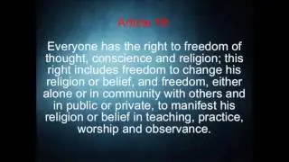 UDHR Universal Declaration Of Human Rights Article 18