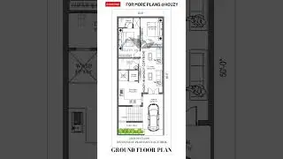 20x50 east facing house plan #houzy #1bhk #housedesign #vastuforhome #eastface #home #houseplanning
