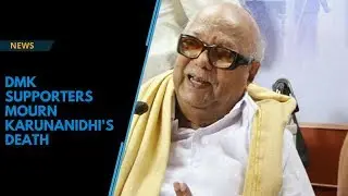 DMK supporters gather outside Karunanidhi&rsquo;s residence to grieve his demise