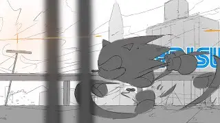Sonic rough 2D animation / Sakuga practice